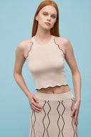 Women's Knit Top - Sleeveless