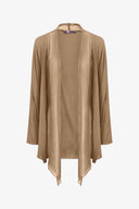Women's Knit/Woven Combo Cardigan