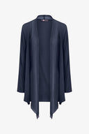 Women's Knit/Woven Combo Cardigan