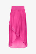 Women's Knit/Woven Combo Skirt