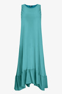 Women's Knit Woven Combo Dress
