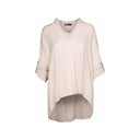 Women's Woven Long Sleeve Tunic Top | M Made in Italy