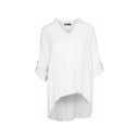 Women's Woven Long Sleeve Tunic Top | M Made in Italy