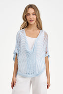 Women's Knit Poncho Top