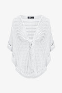 Women's Knit Poncho Top
