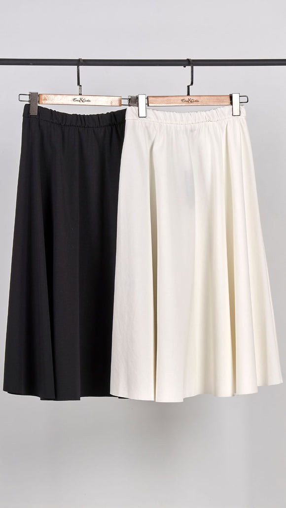 Ema&Carla - Elastic Waist Midi Skirt