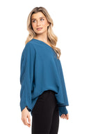 Women’s Woven Long Sleeve Top
