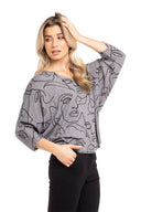 Women’s Knit 3/4 Sleeve Top