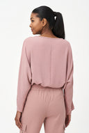 Women's Woven Top with Long Sleeves