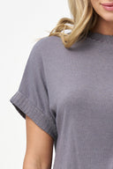 Women's Knit Cap-Sleeve Top | M