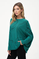 Women's Knit Long Sleeve Oversized Top | M