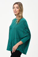 Women's Knit Long Sleeve Oversized Top | M