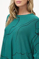 Women's Knit Long Sleeve Oversized Top | M