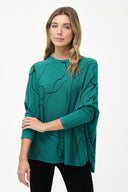 Women's Knit Long Sleeve Oversized Top | M