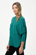 Women's Knit Long Sleeve Oversized Top | M