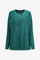 Women's Knit Long Sleeve Oversized Top | M