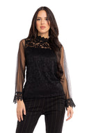 Women’s Woven Long Sleeve Top