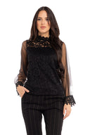 Women’s Woven Long Sleeve Top