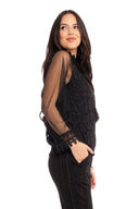 Women’s Woven Long Sleeve Top