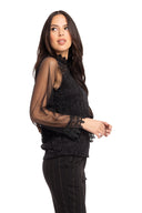 Women’s Woven Long Sleeve Top