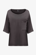 Women's Woven Boat-Neck Top | M