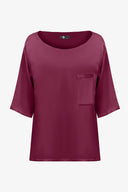 Women's Woven Boat-Neck Top | M