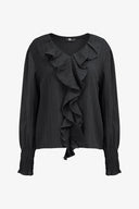 Women's Woven V-Neck Top | M