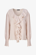 Women's Woven V-Neck Top | M