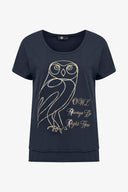 Women's Knit Crew-Neckline Short Sleeve Top | M