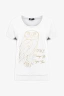 Women's Knit Crew-Neckline Short Sleeve Top | M