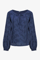 Women's Knit/Woven Combo Top