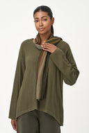 Women's Crew-Neck Long Sleeve Knit Top | M