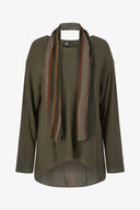 Women's Crew-Neck Long Sleeve Knit Top | M