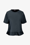 Women's Knit/Woven Combo Top