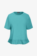 Women's Knit/Woven Combo Top