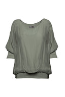 Women’s Woven Long Sleeve Top | M