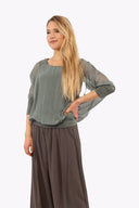 Women’s Woven Long Sleeve Top | M