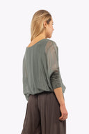 Women’s Woven Long Sleeve Top | M