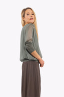 Women’s Woven Long Sleeve Top | M