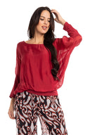 Women’s Woven Long Sleeve Top