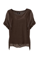 Women’s Woven Short Sleeve Top | M