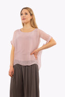 Women’s Woven Short Sleeve Top | M