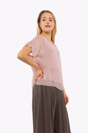 Women’s Woven Short Sleeve Top | M