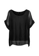 Women’s Woven Short Sleeve Top | M