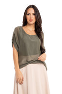 Women’s Woven Short Sleeve Top