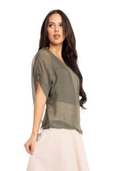 Women’s Woven Short Sleeve Top