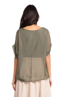 Women’s Woven Short Sleeve Top