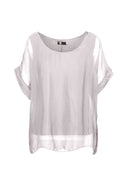 Women’s Woven Short Sleeve Top | M