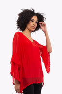 Women’s Woven Long Sleeve Top | M