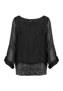 Women’s Woven Long Sleeve Top | M